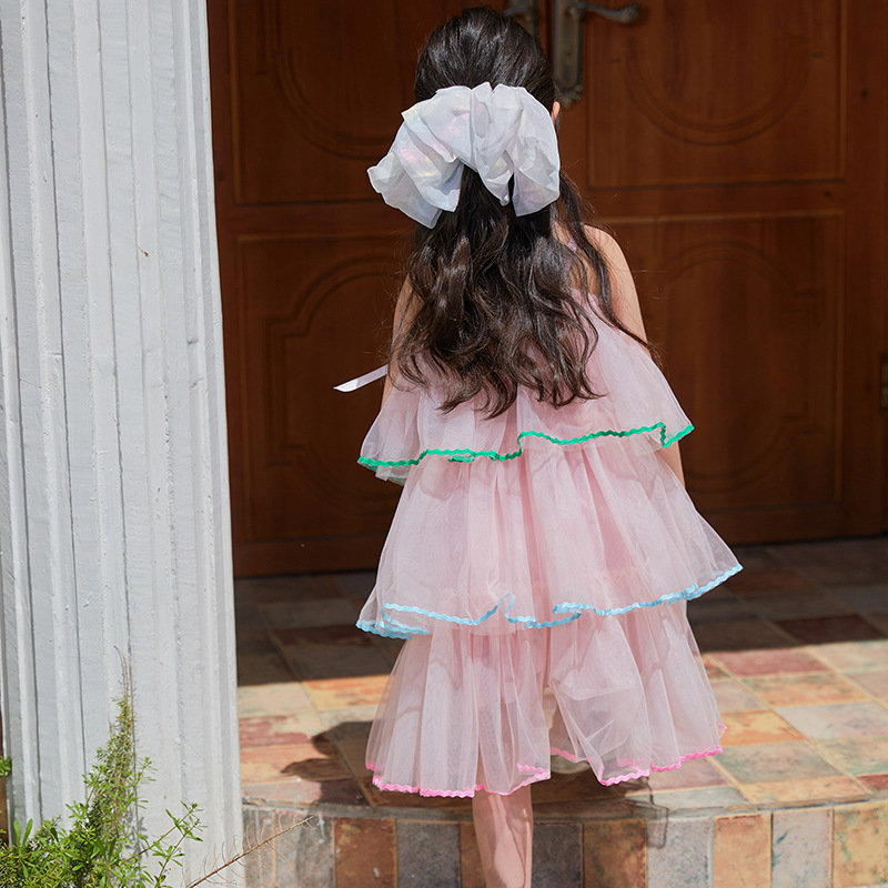 Girl's summer dress 2024 new Style small children halter undershirt dress summer children beach dress