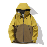 New Softshell Jacket Windproof Waterproof Outdoor Hooded Coat Couples Casual Breathable All-match Outerwear