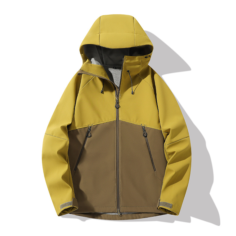 New Softshell Jacket Windproof Waterproof Outdoor Hooded Coat Couples Casual Breathable All-match Outerwear New Softshell Jacket Windproof Waterproof Outdoor Hooded Coat Couples Casual Breathable All-match Outerwear