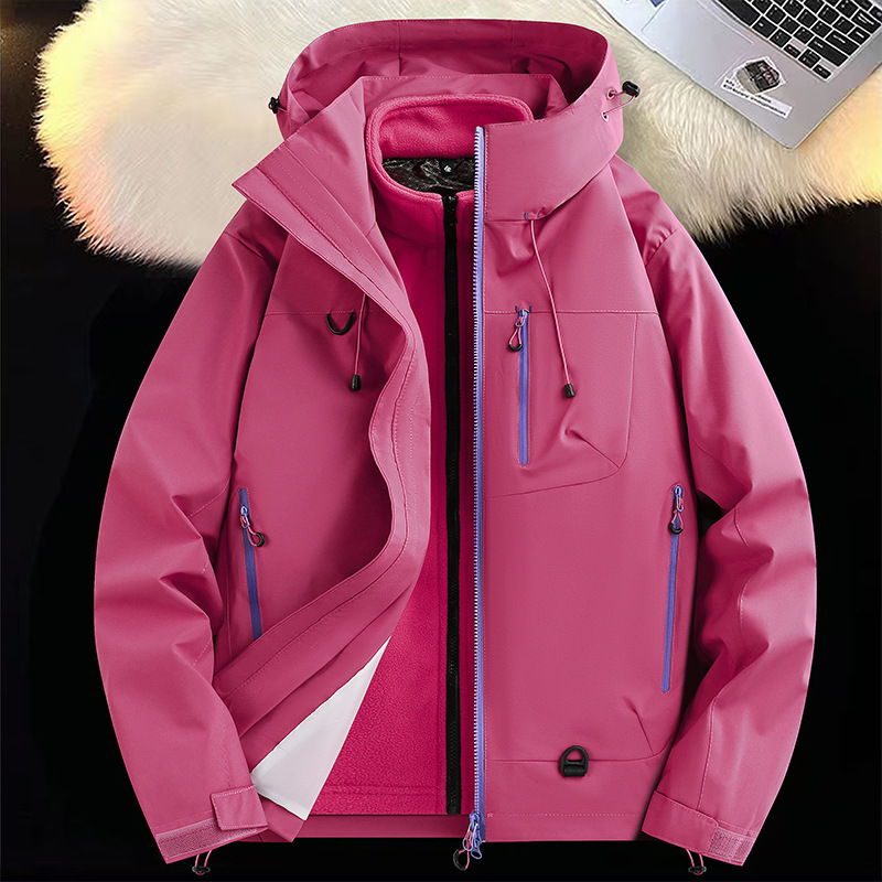 Women's Waterproof Seam-Taped Shell Jacket, Unisex Outdoor Windproof Hiking Coat, Budget Arcteryx-style Hooded Rain Jacket