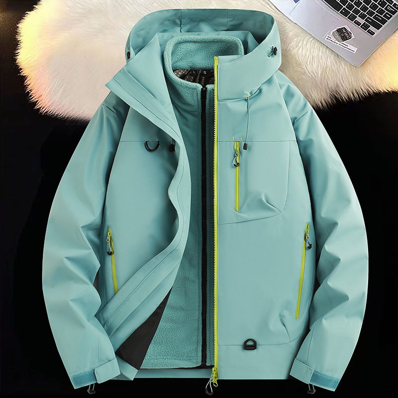 Women's Waterproof Seam-Taped Shell Jacket, Unisex Outdoor Windproof Hiking Coat, Budget Arcteryx-style Hooded Rain Jacket